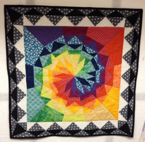 Celestial Star with border pattern by Iris, @crazydutchbirdquilts