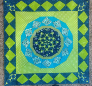 Celestial Star with border pattern by Joanna, @kustomkwilts