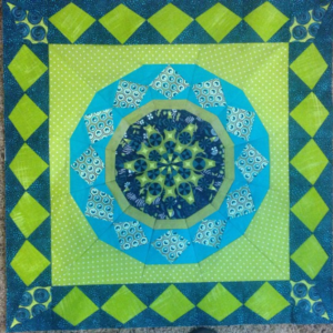 Celestial Star with border pattern by Joanna, @kustomkwilts