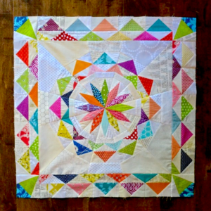 Celestial Star with border pattern by Lori, @lorihartmandesigns