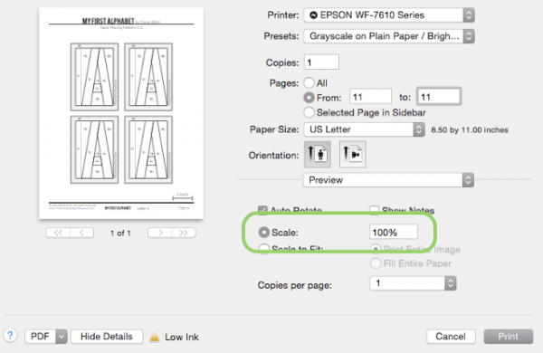 MFA Print Dialog Scale blog