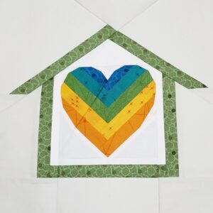 Log Cabin Heart Attack block inside Home Lovin house