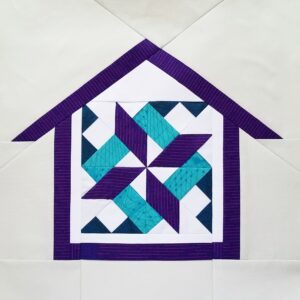 fbp Starry Skyline 6 inch quilt block Home Lovin Quilt