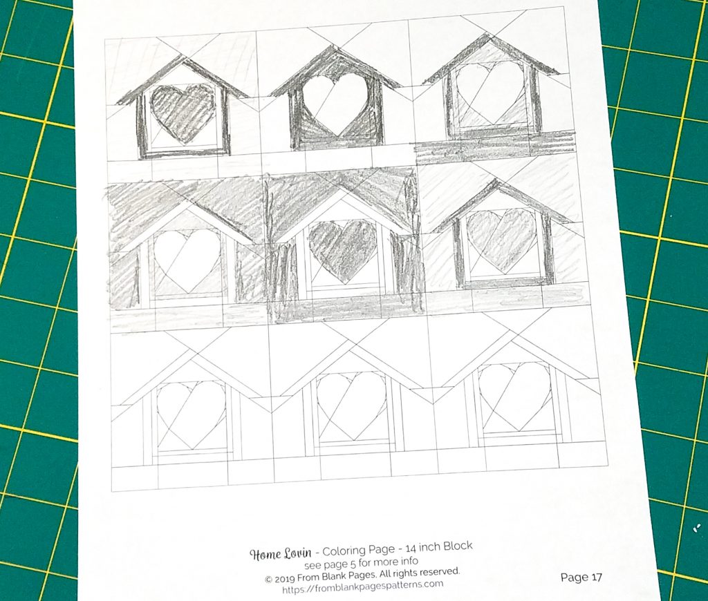 Home Lovin Coloring Page in black and white