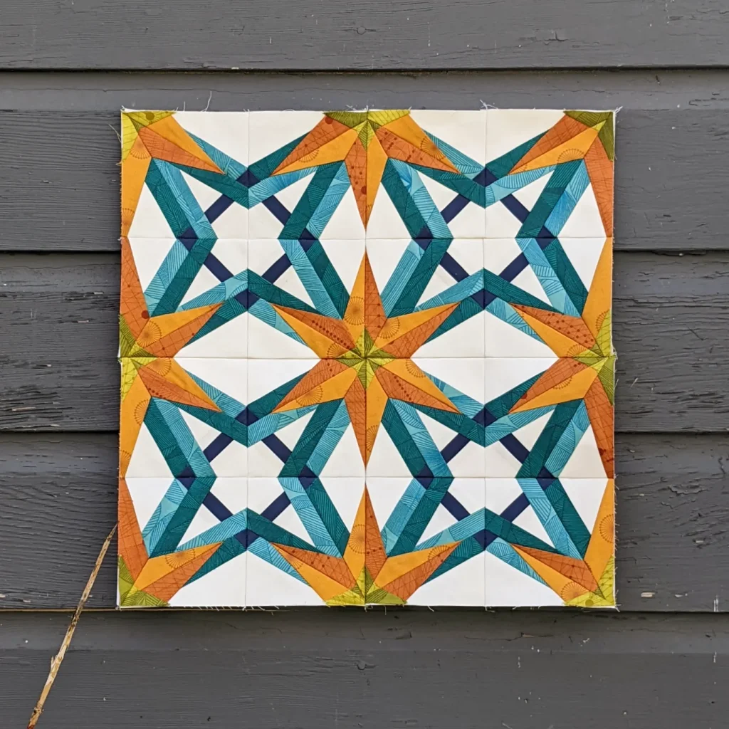 Poinsettia quilt block