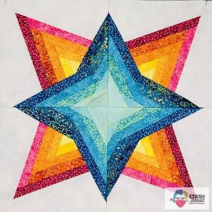 Something Springy by Diane Harris, @stashbanditquilting