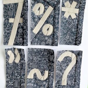 Popsicle Sticks Numbers & Punctuation by Nik Knott